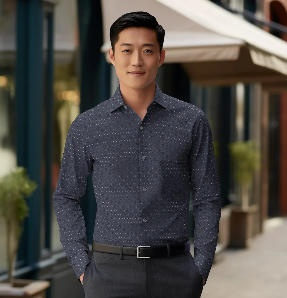 Pure Cotton - Long Sleeve - Charcoal Prism sold by Airthreads product image thumbnail 3