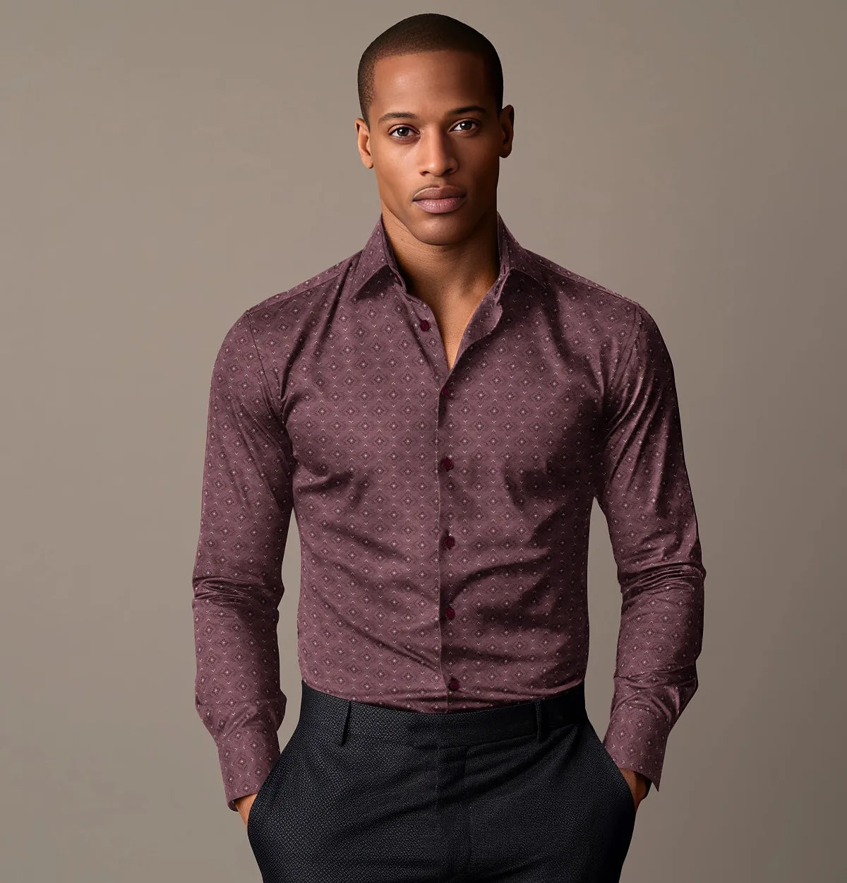 Pure Cotton - Long Sleeve - Maroon Prism sold by Airthreads product image thumbnail 3