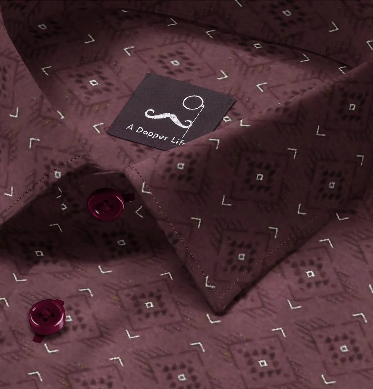 Pure Cotton - Long Sleeve - Maroon Prism sold by Airthreads product image thumbnail 2