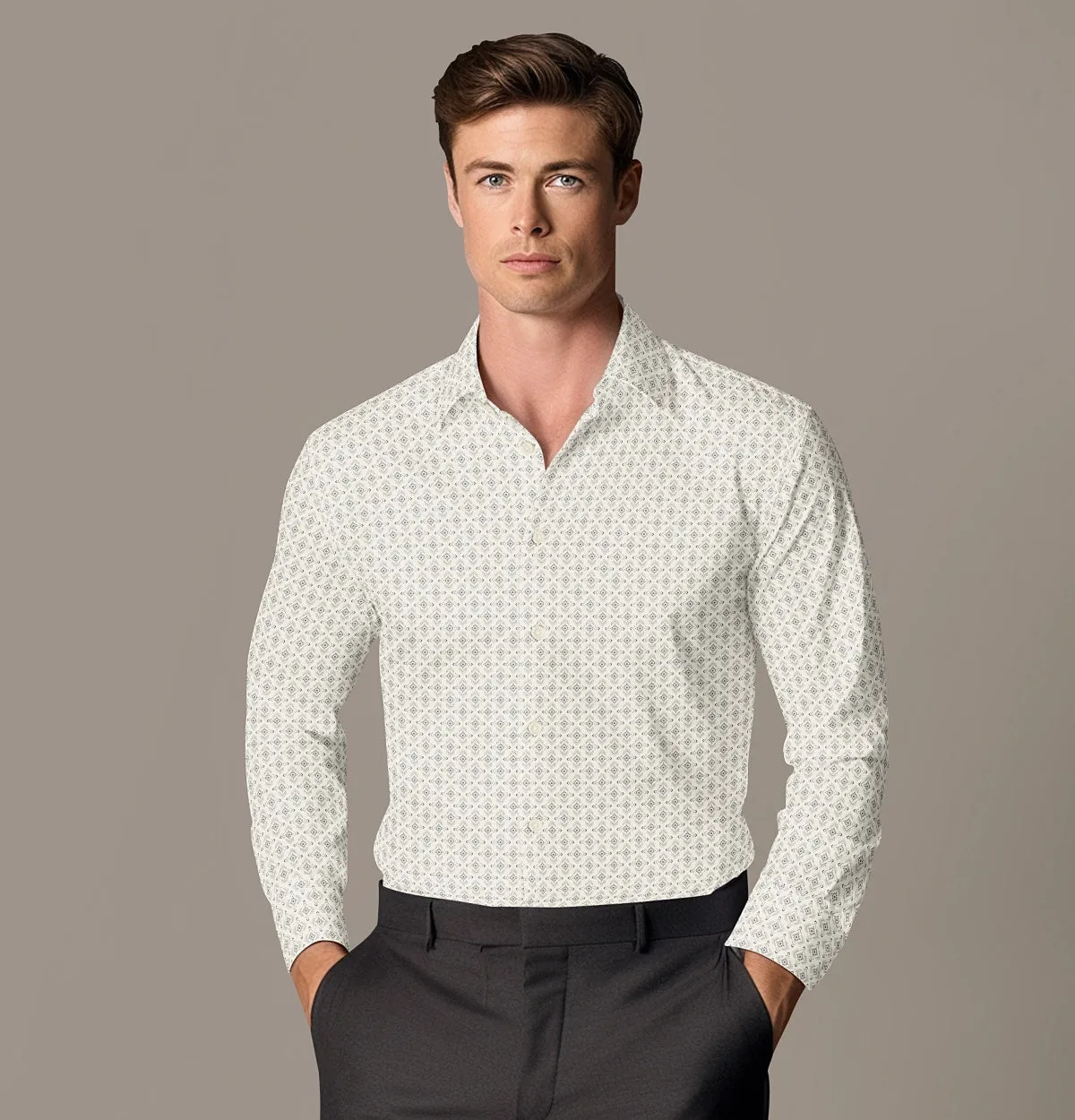 Pure Cotton - Long Sleeve - White Prism sold by Airthreads product image thumbnail 3