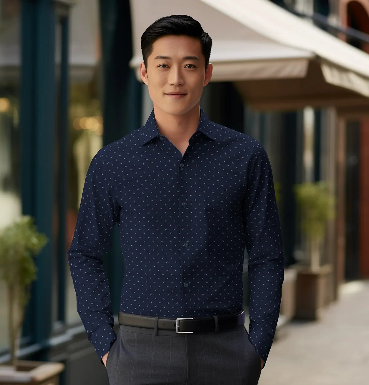 Pure Cotton - Long Sleeve - Navy Prism sold by Airthreads product image thumbnail 3