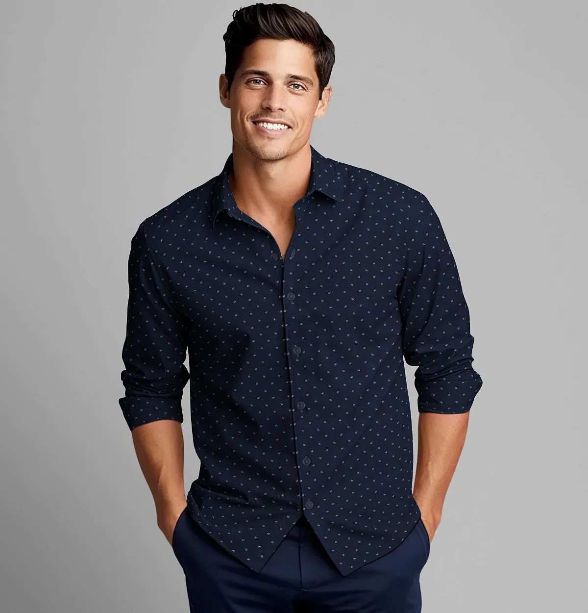 Pure Cotton - Long Sleeve - Navy Prism sold by Airthreads product image thumbnail 4