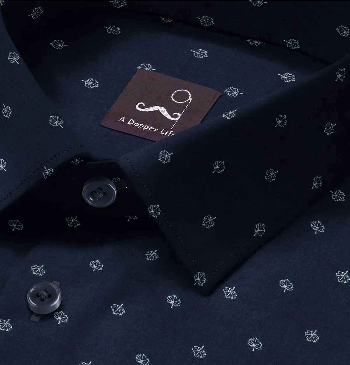 Pure Cotton - Short Sleeve - Navy Vine sold by Airthreads product image thumbnail 2