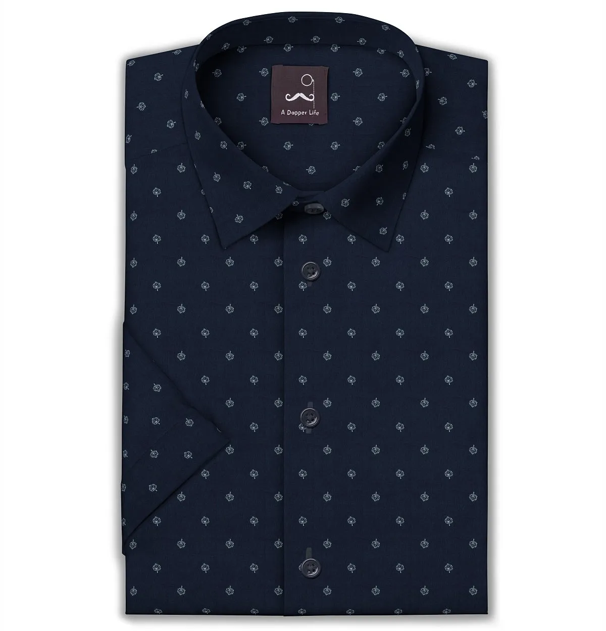 Pure Cotton - Short Sleeve - Navy Vine sold by Airthreads