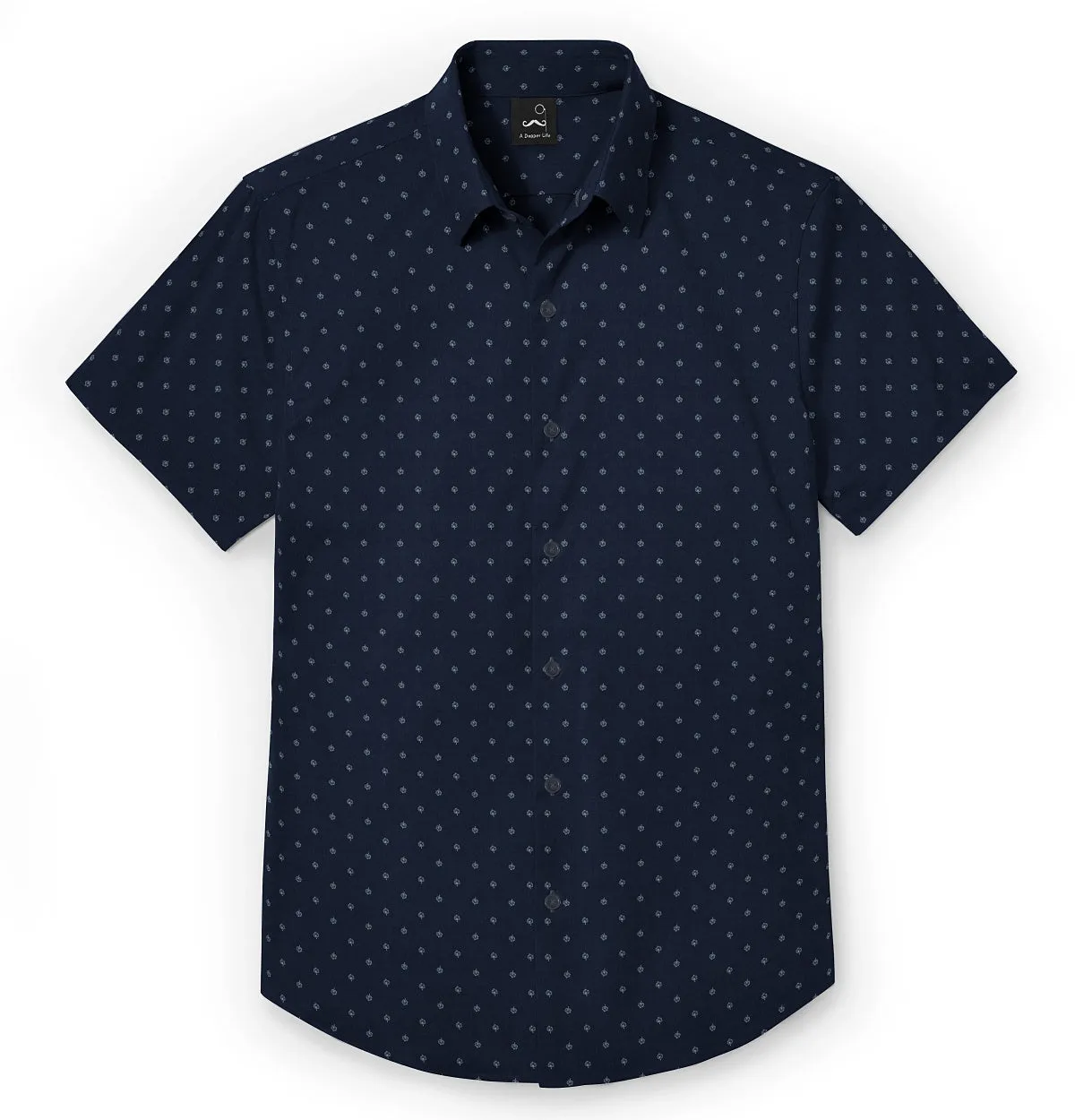 Pure Cotton - Short Sleeve - Navy Vine sold by Airthreads product image thumbnail 3