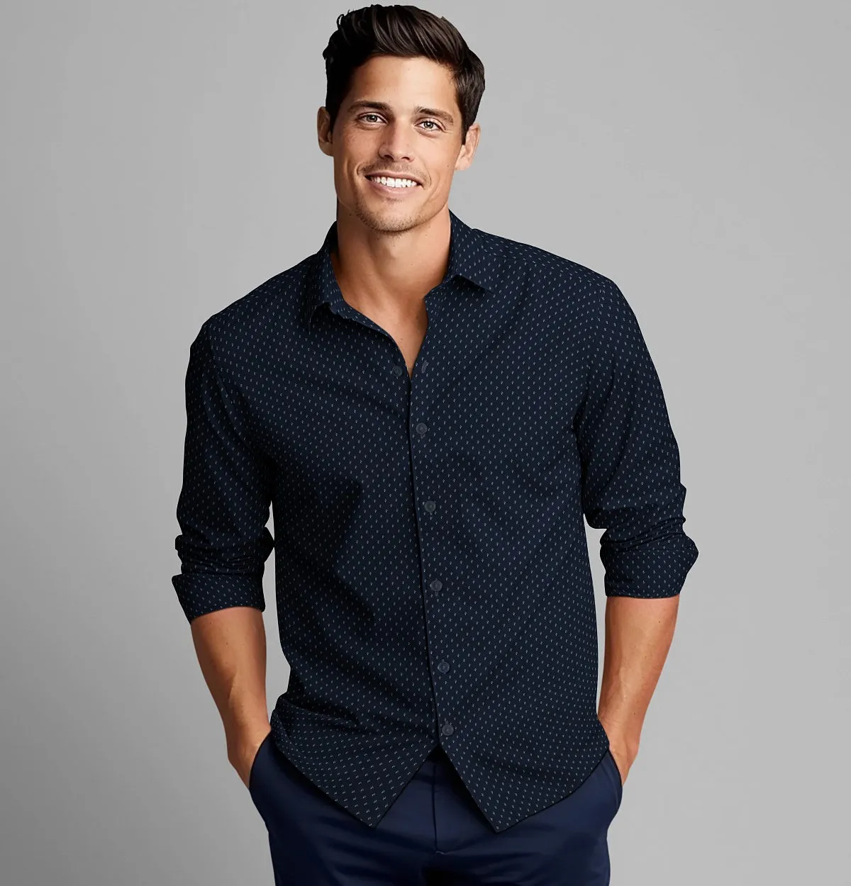 Pure Cotton - Long Sleeve - Navy Knot sold by Airthreads product image thumbnail 4