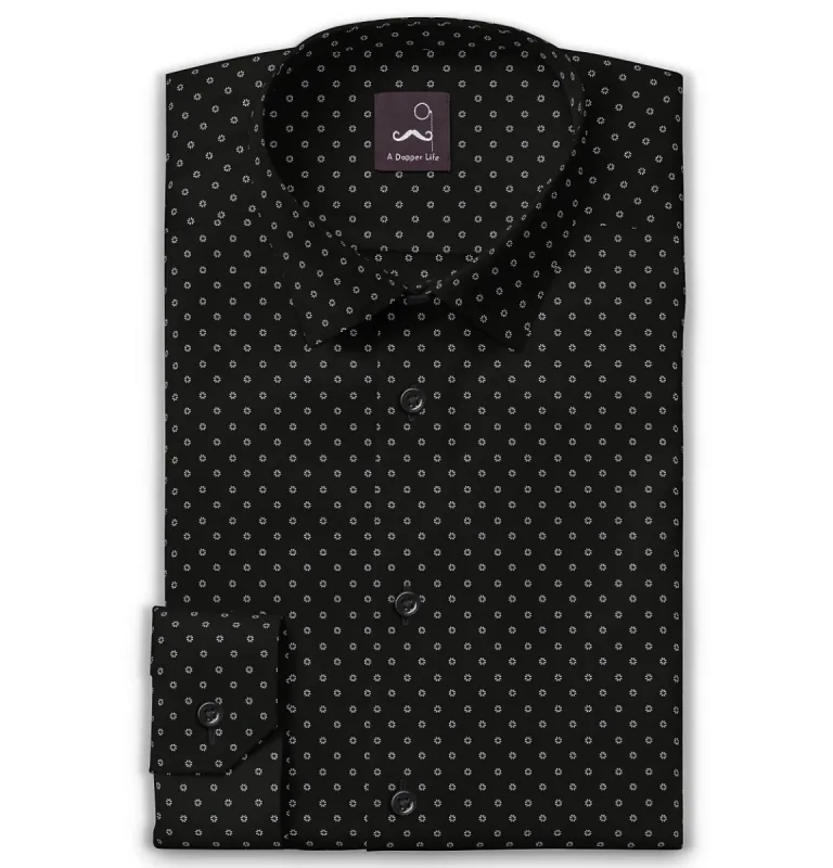 Pure Cotton - Long Sleeve - Midnight Petal Drifts sold by Airthreads