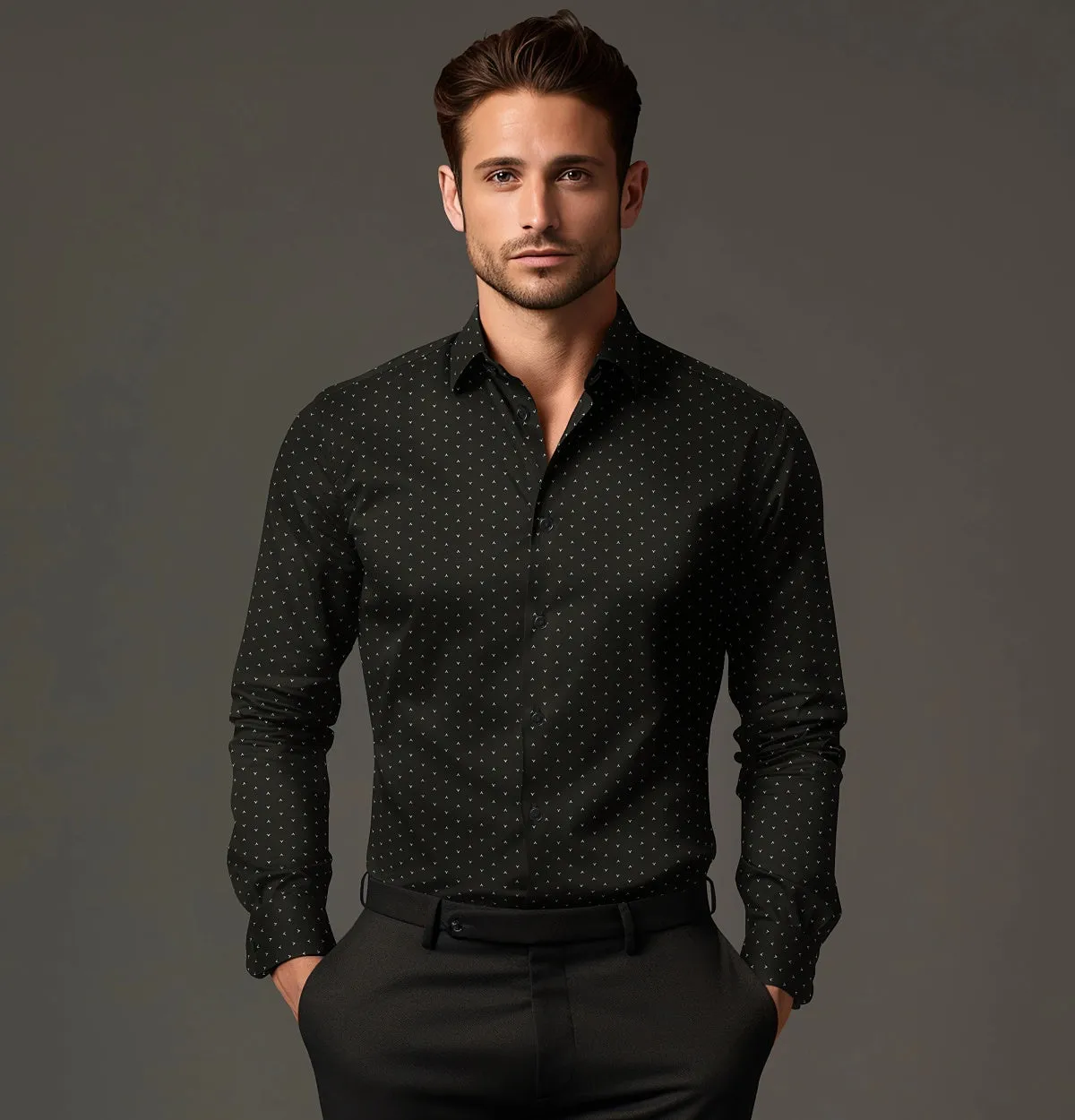 Pure Cotton - Long Sleeve - Midnight Shards sold by Airthreads product image thumbnail 3