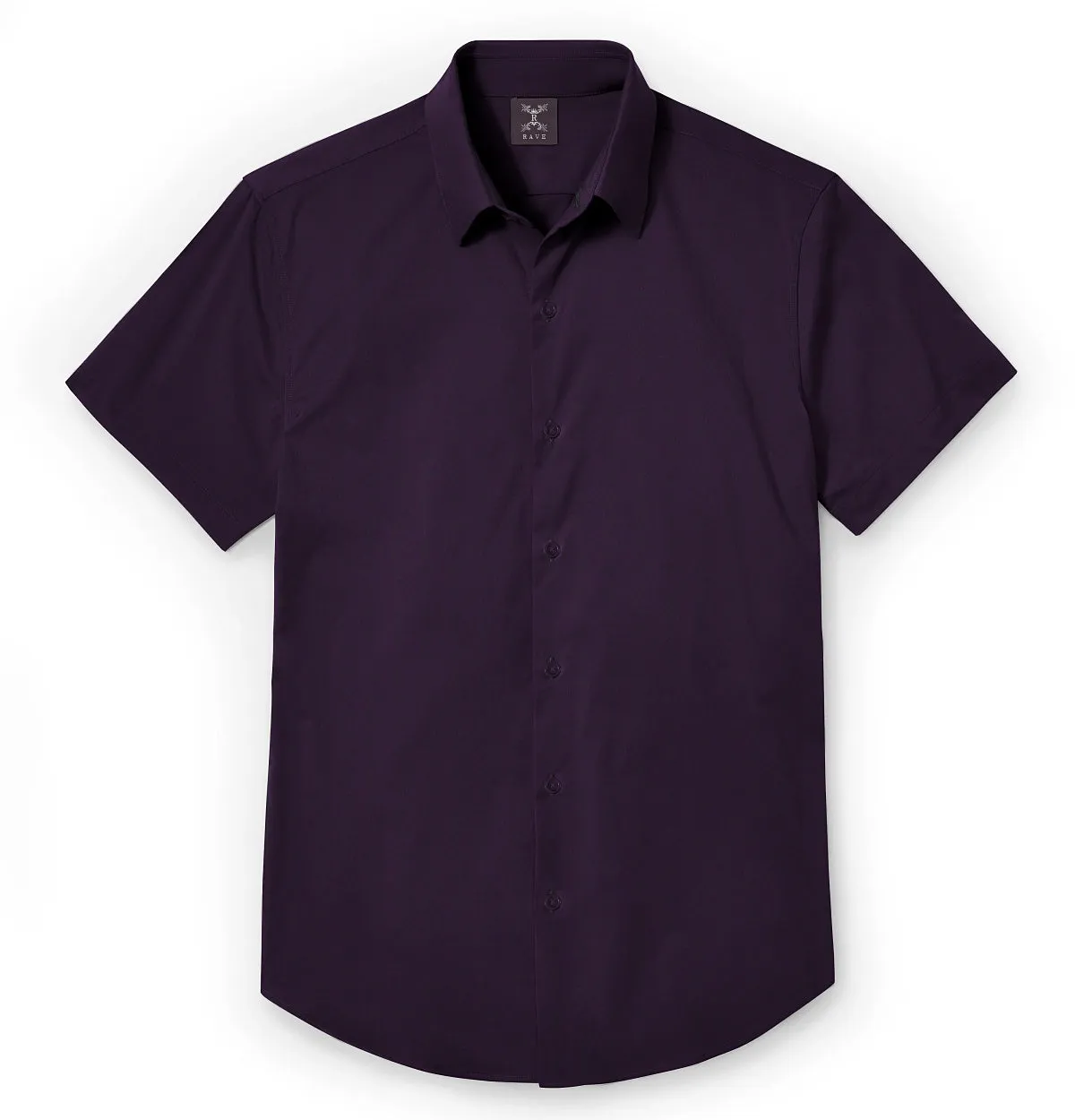 Wrinkle-Resistant - Cotton-Lycra - Short Sleeve - Deep Plum sold by Airthreads product image thumbnail 3