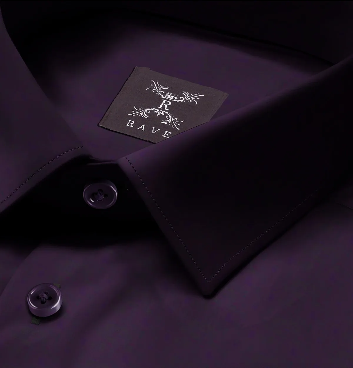 Wrinkle-Resistant - Cotton-Lycra - Short Sleeve - Deep Plum sold by Airthreads product image thumbnail 2