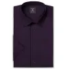 Wrinkle-Resistant - Cotton-Lycra - Short Sleeve - Deep Plum sold by Airthreads