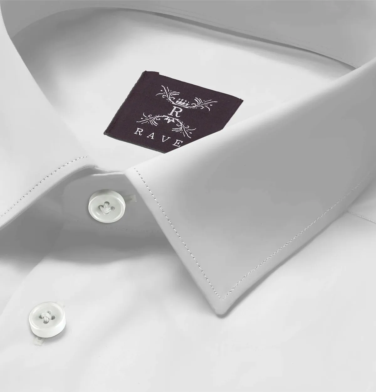 Wrinkle-resistant Cotton-Lycra Shirt - White - Short Sleeve sold by Airthreads product image thumbnail 2