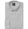 Wrinkle-Resistant - Cotton-Lycra - Button-Down - Long Sleeve - Light Gray sold by Airthreads