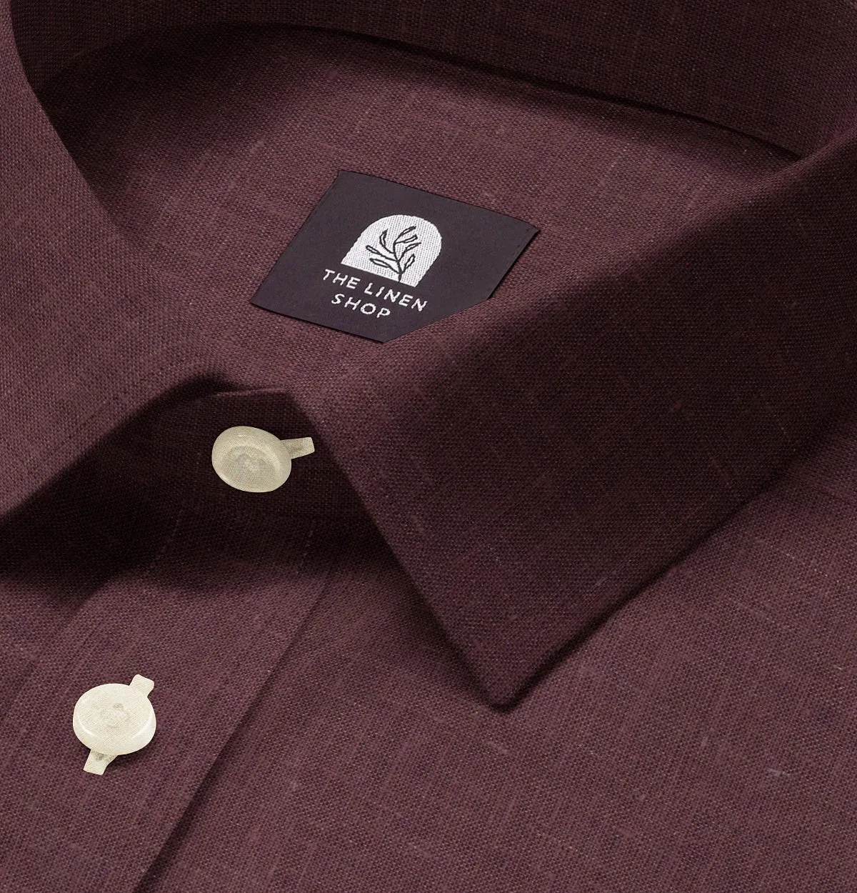 Pure Linen - Short Sleeve - Maroon sold by Airthreads product image thumbnail 2