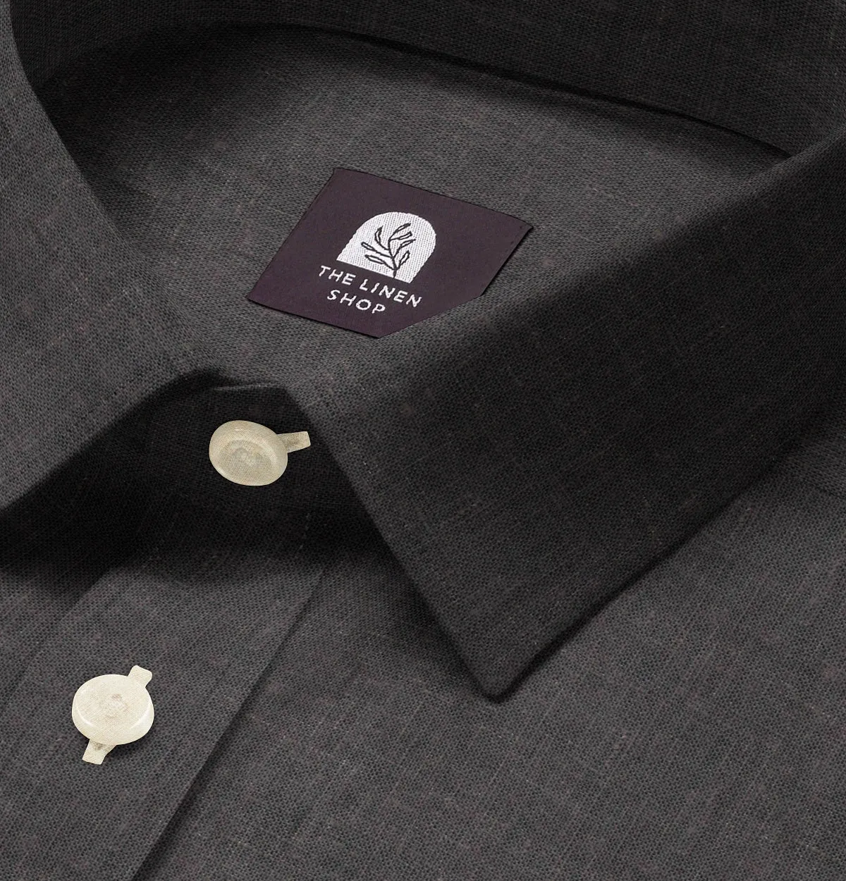 Pure Linen - Short Sleeve - Gray sold by Airthreads product image thumbnail 2