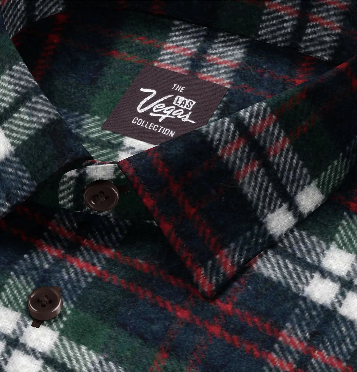 Everyday Flannel - Long Sleeve - Holiday Plaid sold by Airthreads product image thumbnail 2