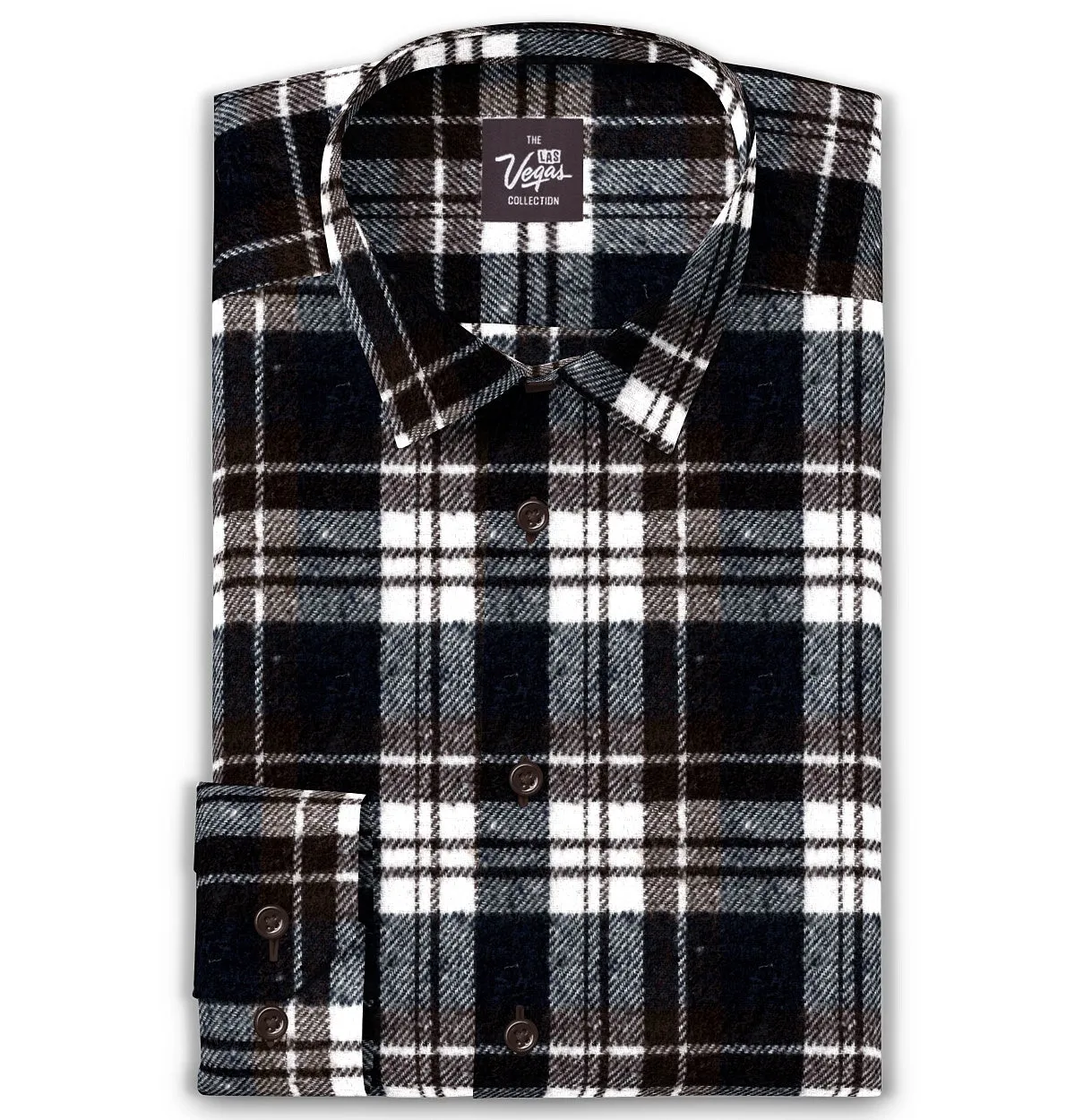 Everyday Flannel - Long Sleeve - Montana Brown Plaid sold by Airthreads