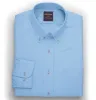 Wrinkle Resistant Oxford - Button-Down Collar - Long Sleeve - Sky Blue sold by Airthreads