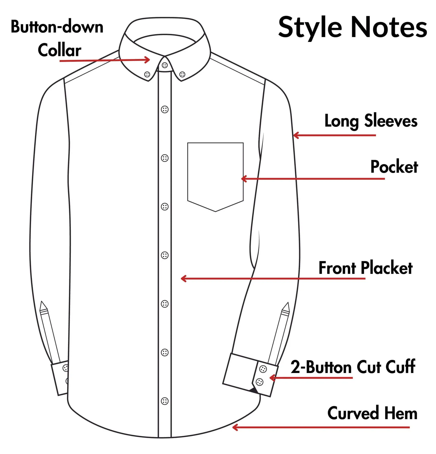 Wrinke Resistant Oxford - Button-Down Collar - Long Sleeve - Black sold by Airthreads product image thumbnail 5