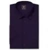 Wrinkle-Resistant - Button-Down Collar - Short Sleeve - Deep Purple sold by Airthreads