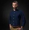 Oxford - Button-Down Collar - Long Sleeve - Navy sold by Airthreads