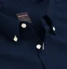 Oxford - Button-Down Collar - Long Sleeve - Navy sold by Airthreads