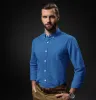 Oxford - Button-Down Collar - Long Sleeve - Cerulean sold by Airthreads