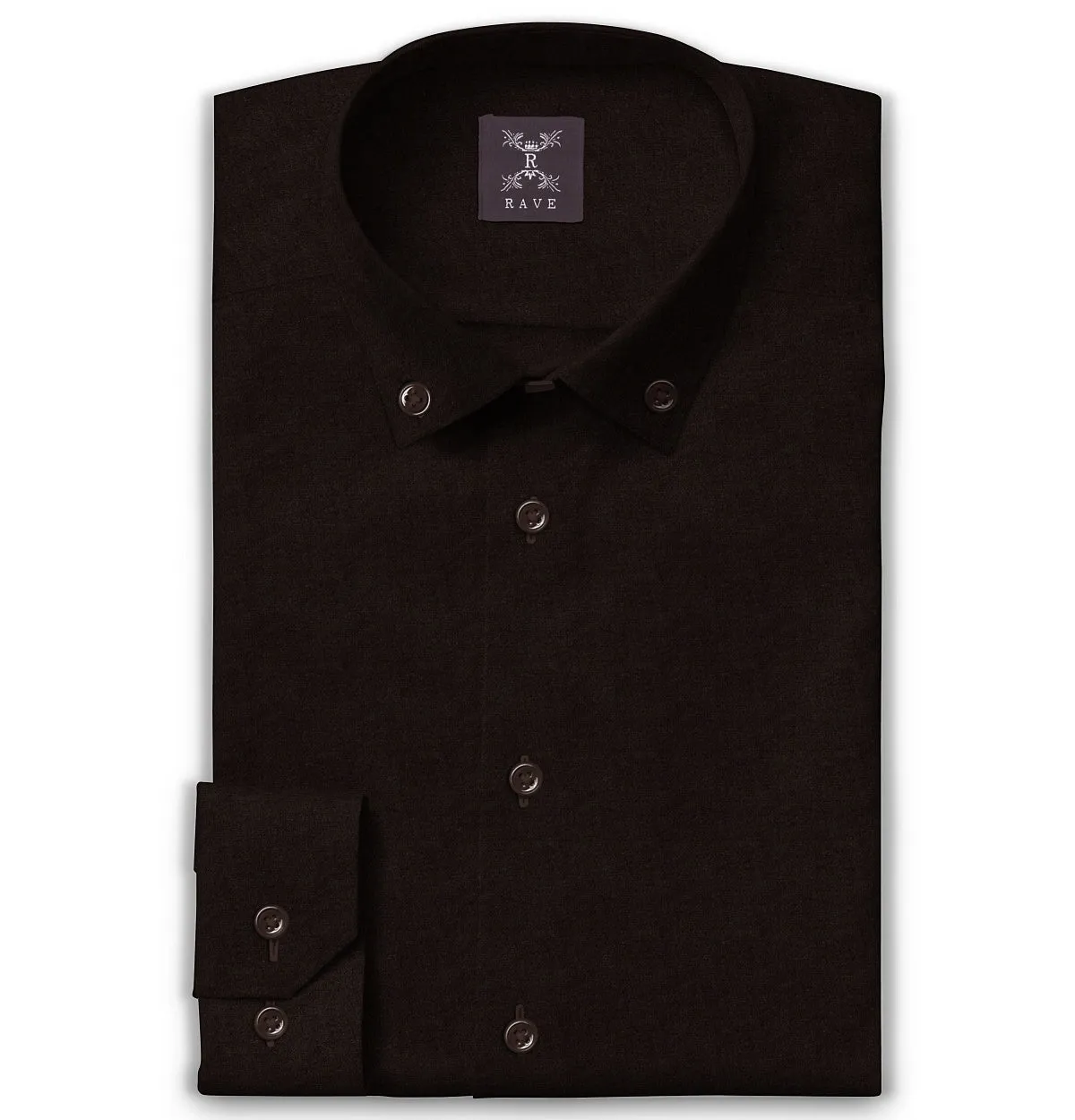 Wrinkle-Resistant - Button-Down Collar - Long Sleeve - Coffee sold by Airthreads