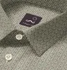 Pure Cotton - Semi-Spread Collar - Short Sleeve - Beige Diamond Grid sold by Airthreads