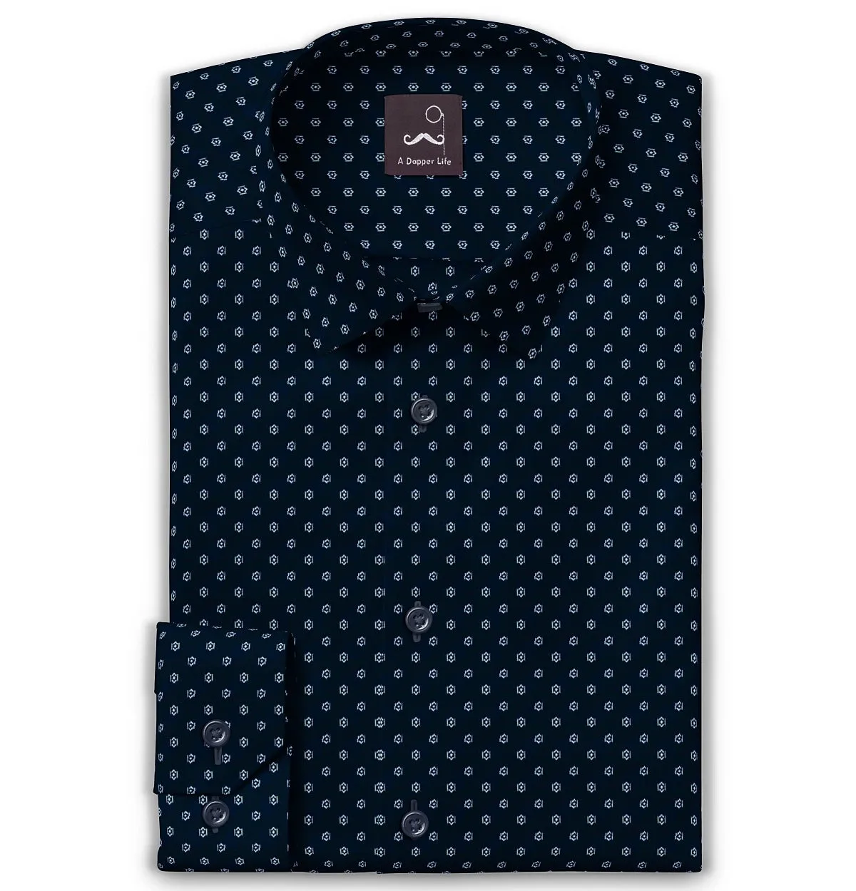 Pure Cotton - Long Sleeve - Navy Hex sold by Airthreads