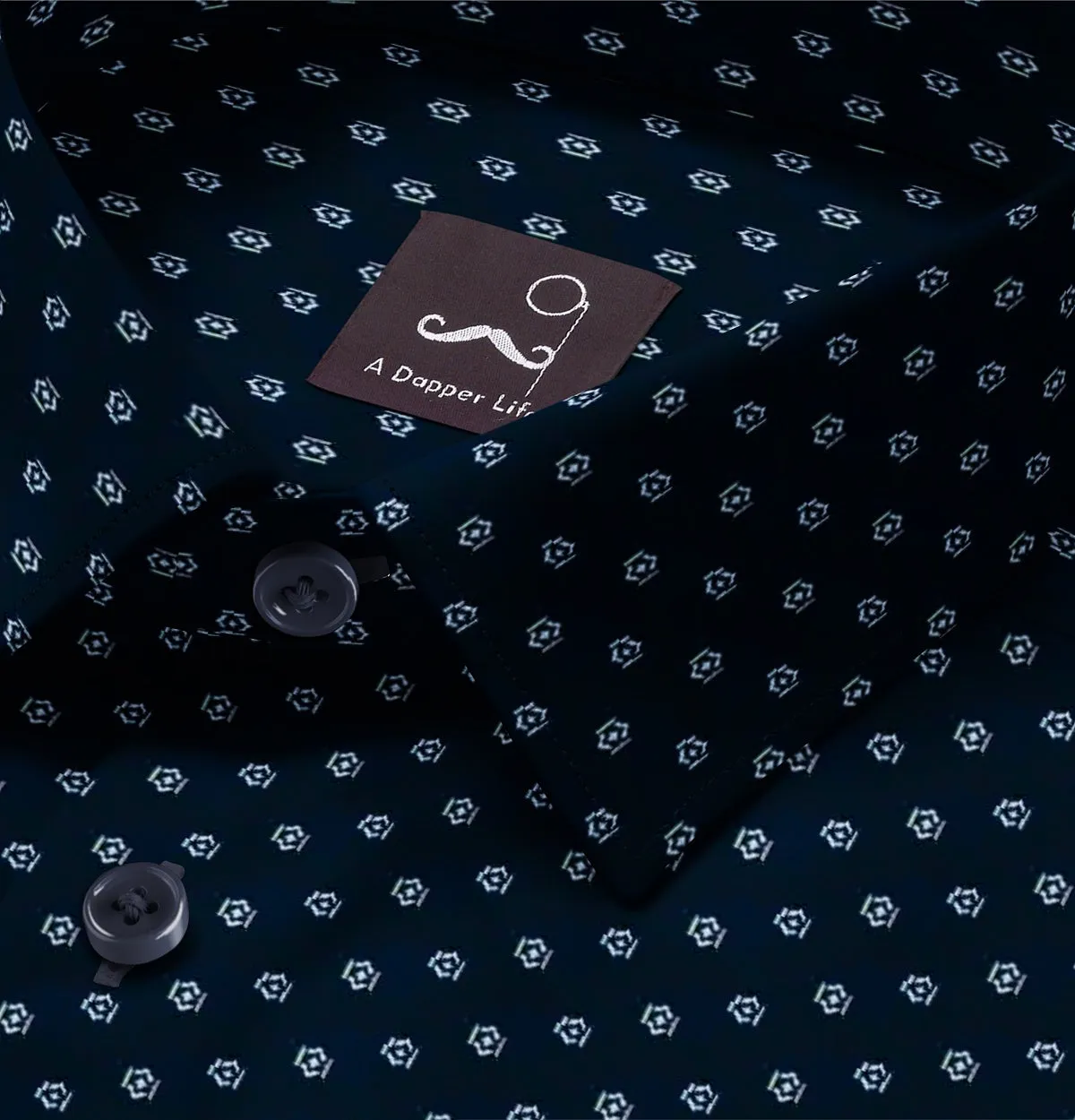 Pure Cotton - Long Sleeve - Navy Hex sold by Airthreads product image thumbnail 2