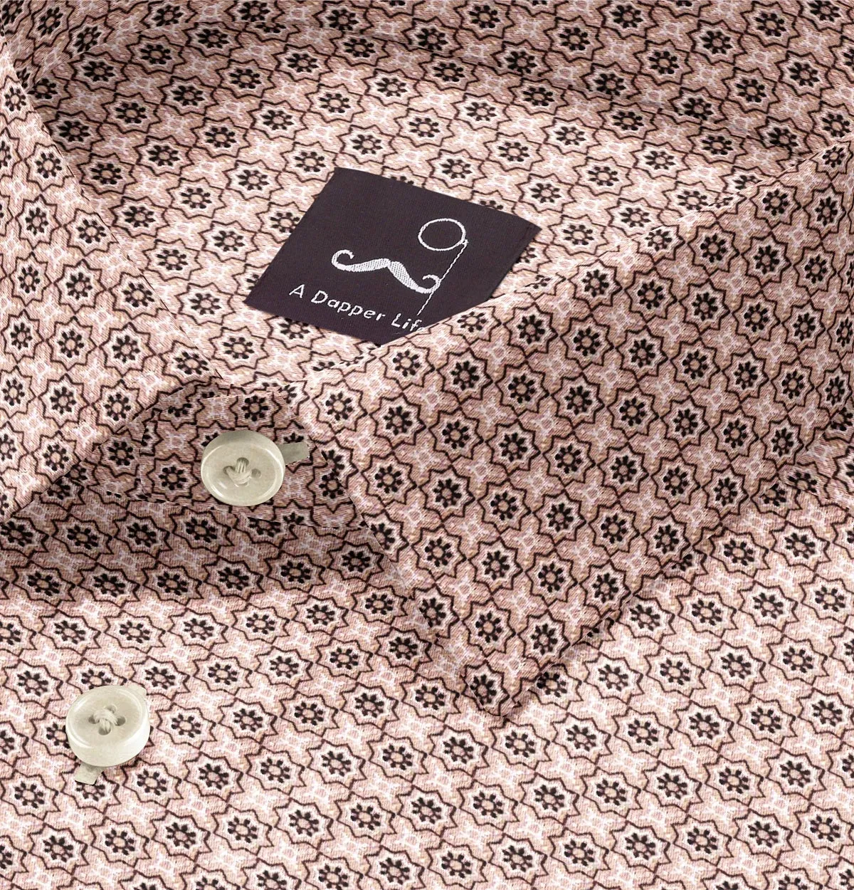 Pure Cotton - Semi-Spread Collar - Long Sleeve - Sand Tile sold by Airthreads product image thumbnail 2