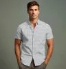 Pure Cotton - Semi-Spread Collar - Short Sleeve - Star Flora sold by Airthreads