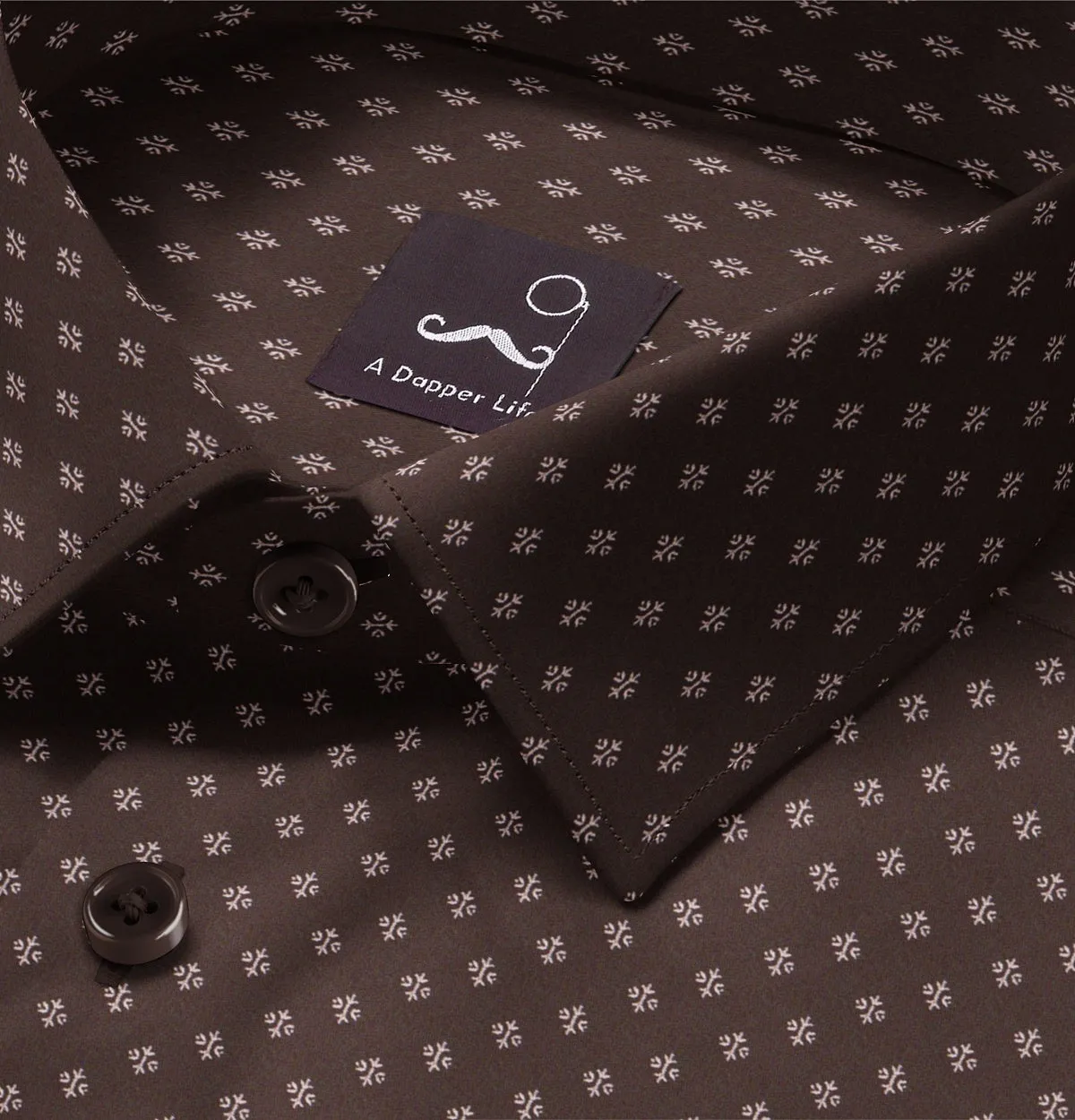 Pure Cotton - Semi-Spread Collar - Short Sleeve - Desert Motif sold by Airthreads product image thumbnail 2