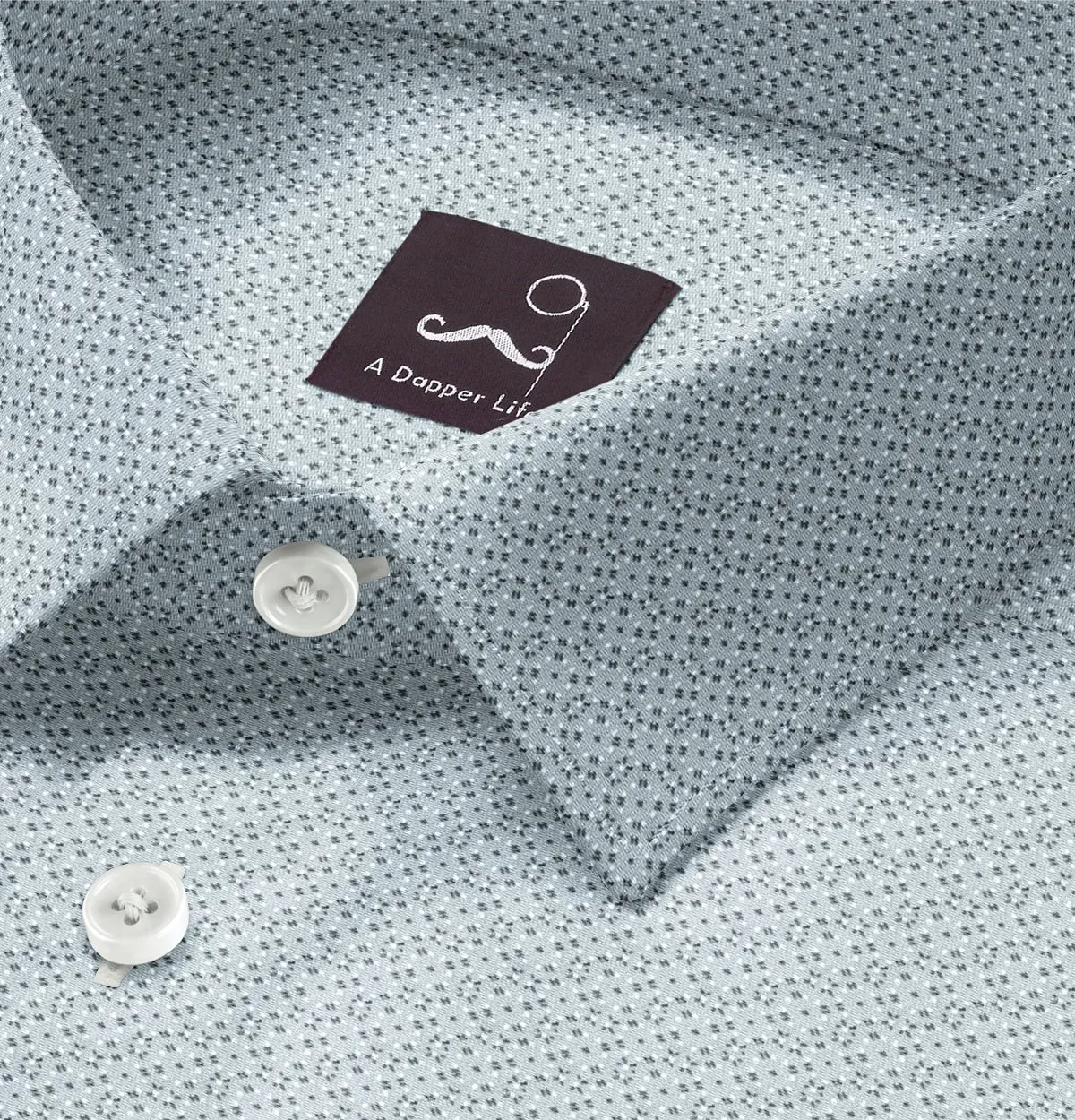 Pure Cotton - Semi-Spread Collar - Short Sleeve - Blizzard sold by Airthreads product image thumbnail 2