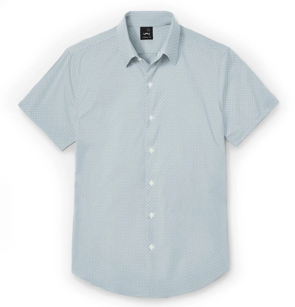 Pure Cotton - Semi-Spread Collar - Short Sleeve - Blizzard sold by Airthreads product image thumbnail 3