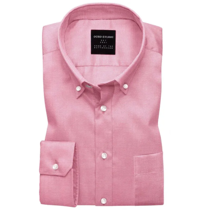 Oxford Button-Down - Long Sleeve - Pink sold by Airthreads