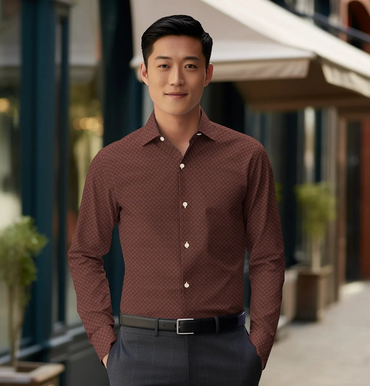 Pure Cotton - Long Sleeve - Rust Floral Medley sold by Airthreads product image thumbnail 4