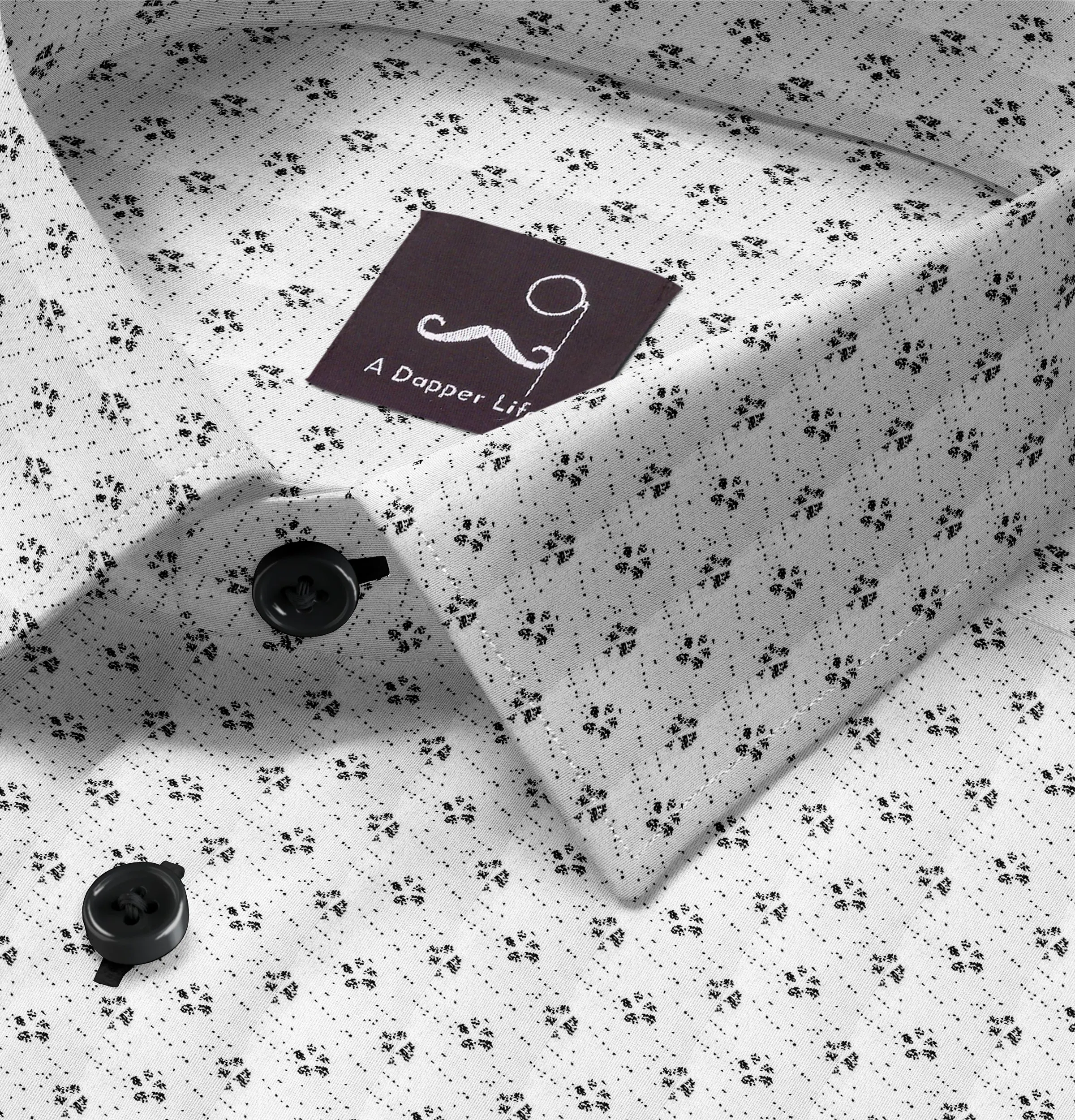 Pure Cotton - Long Sleeve - White Print sold by Airthreads product image thumbnail 2