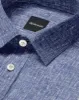 Long Sleeve Linen Shirt in Indigo Blue sold by Airthreads