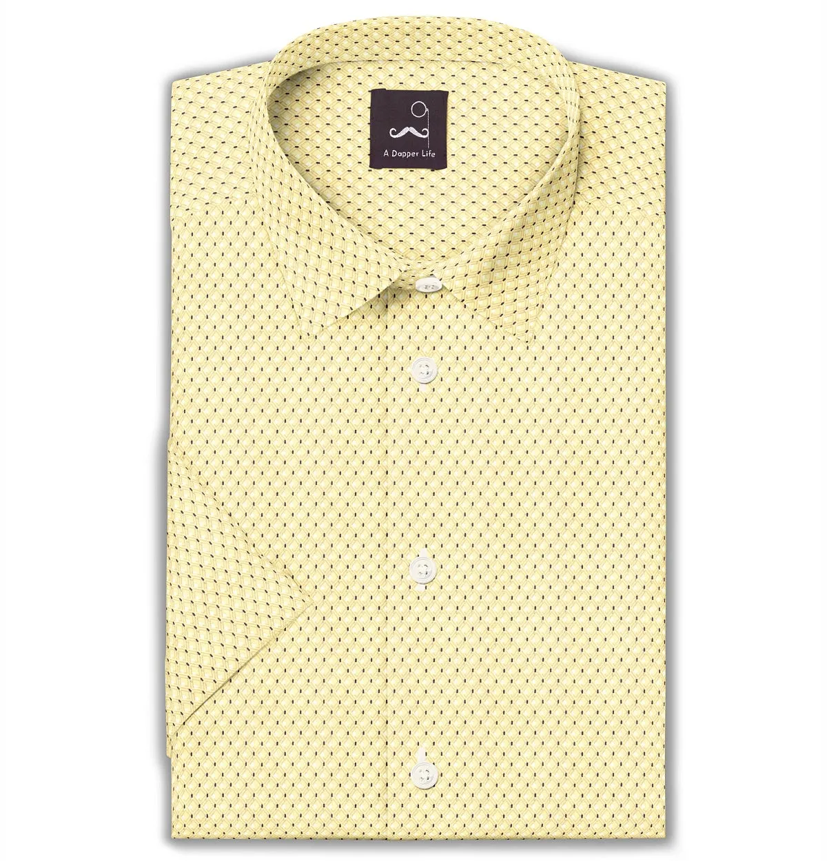 Pure Cotton - Short Sleeve - Yellow Print sold by Airthreads