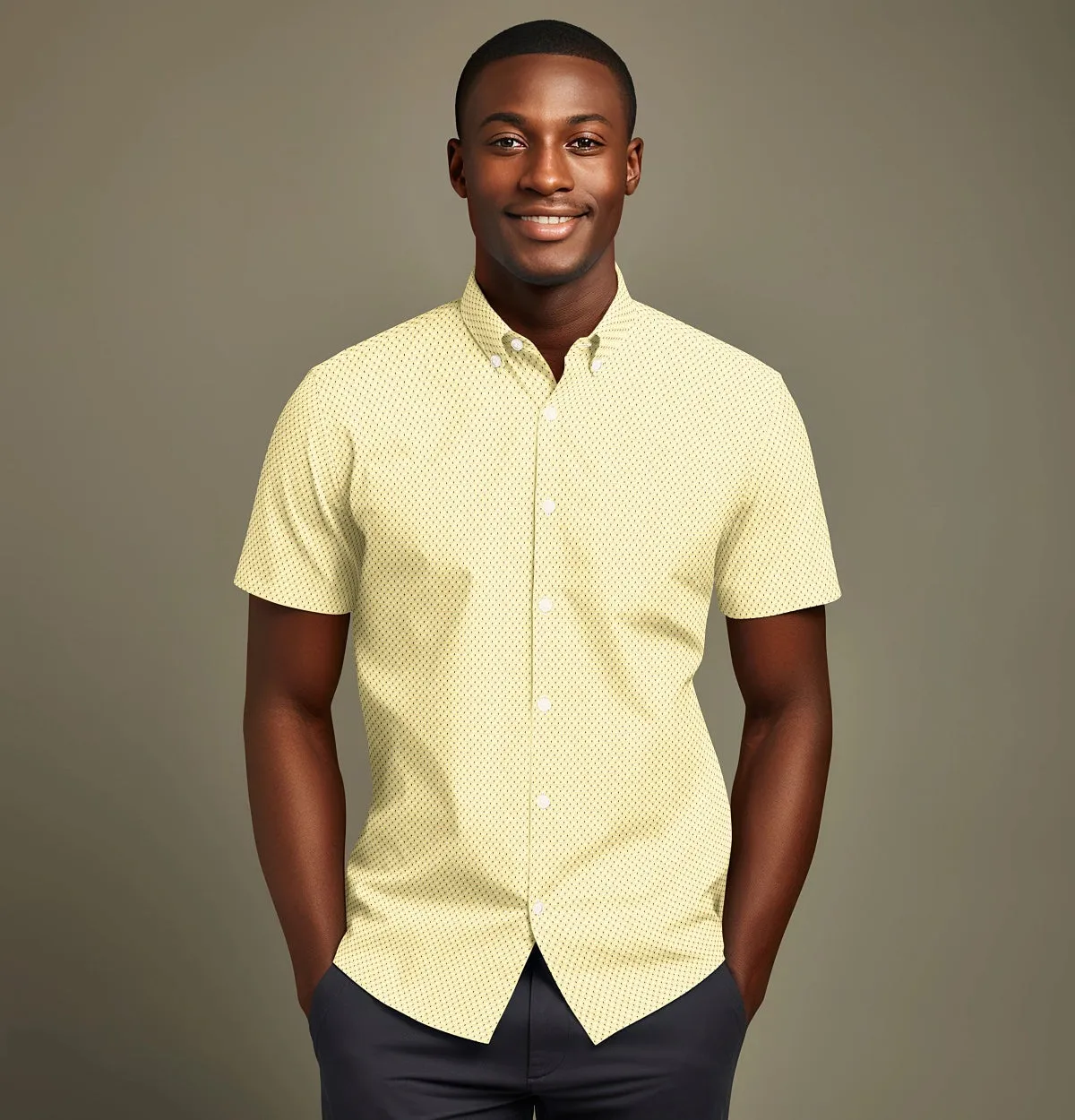 Pure Cotton - Short Sleeve - Yellow Print sold by Airthreads product image thumbnail 4