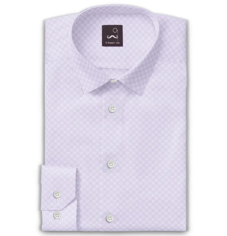 Pure Cotton - Long Sleeve - Light Lavender with Rosettes sold by Airthreads