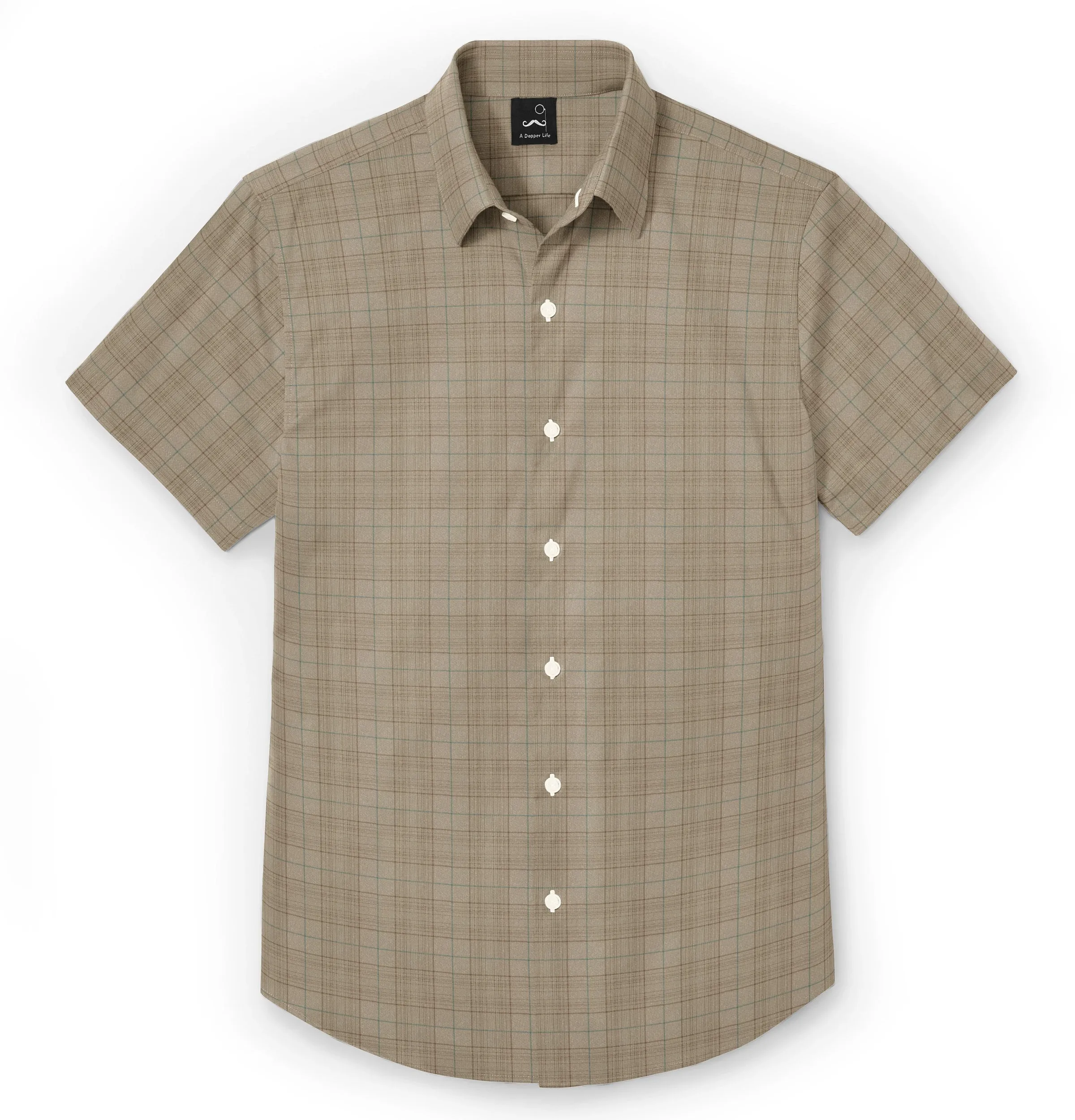 Pure Cotton - Short Sleeve - Brown Checks sold by Airthreads product image thumbnail 3
