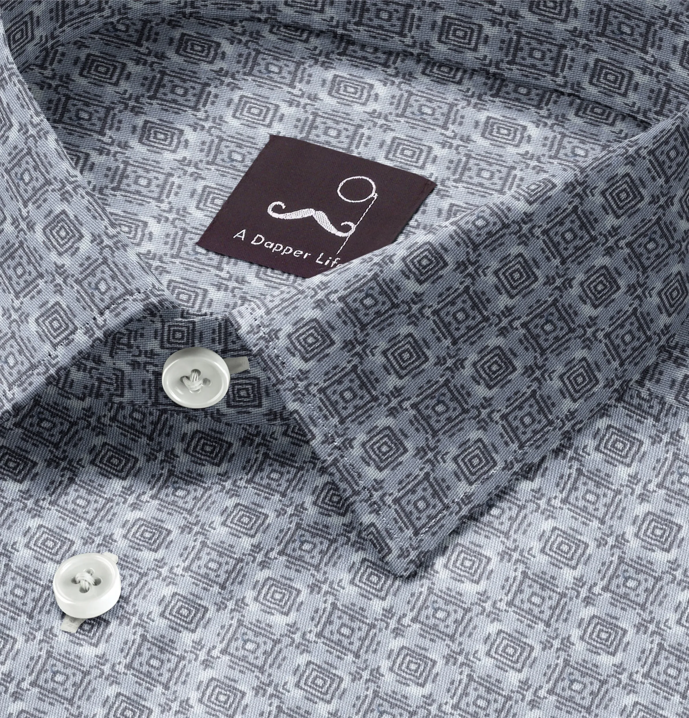 Pure Cotton - Long Sleeve - Gray Boxes sold by Airthreads product image thumbnail 2