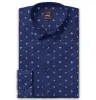 Pure Cotton - Long Sleeve - Navy Geometrics sold by Airthreads