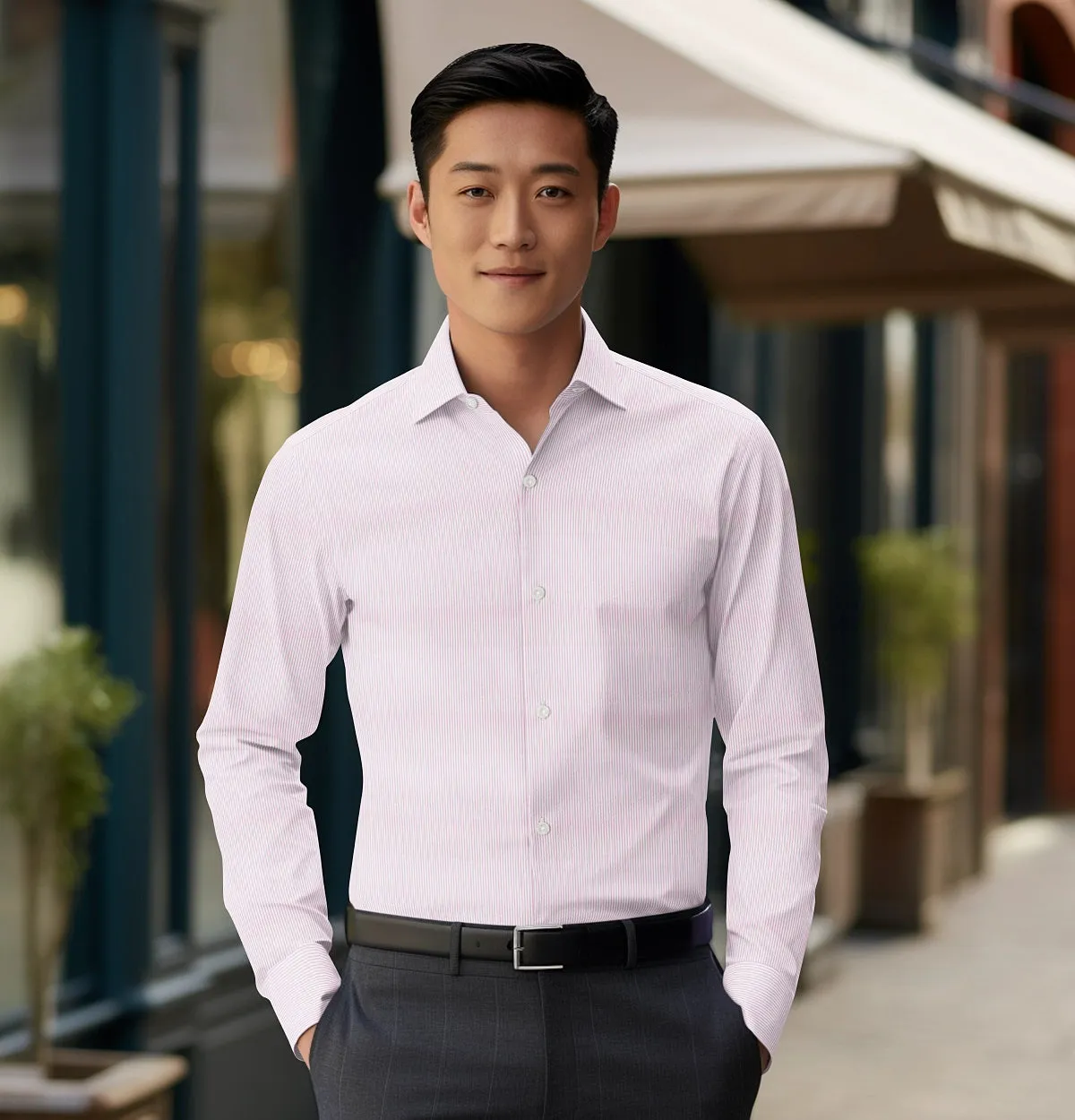 Pure Cotton - Long Sleeve - Pink Stripes sold by Airthreads product image thumbnail 4