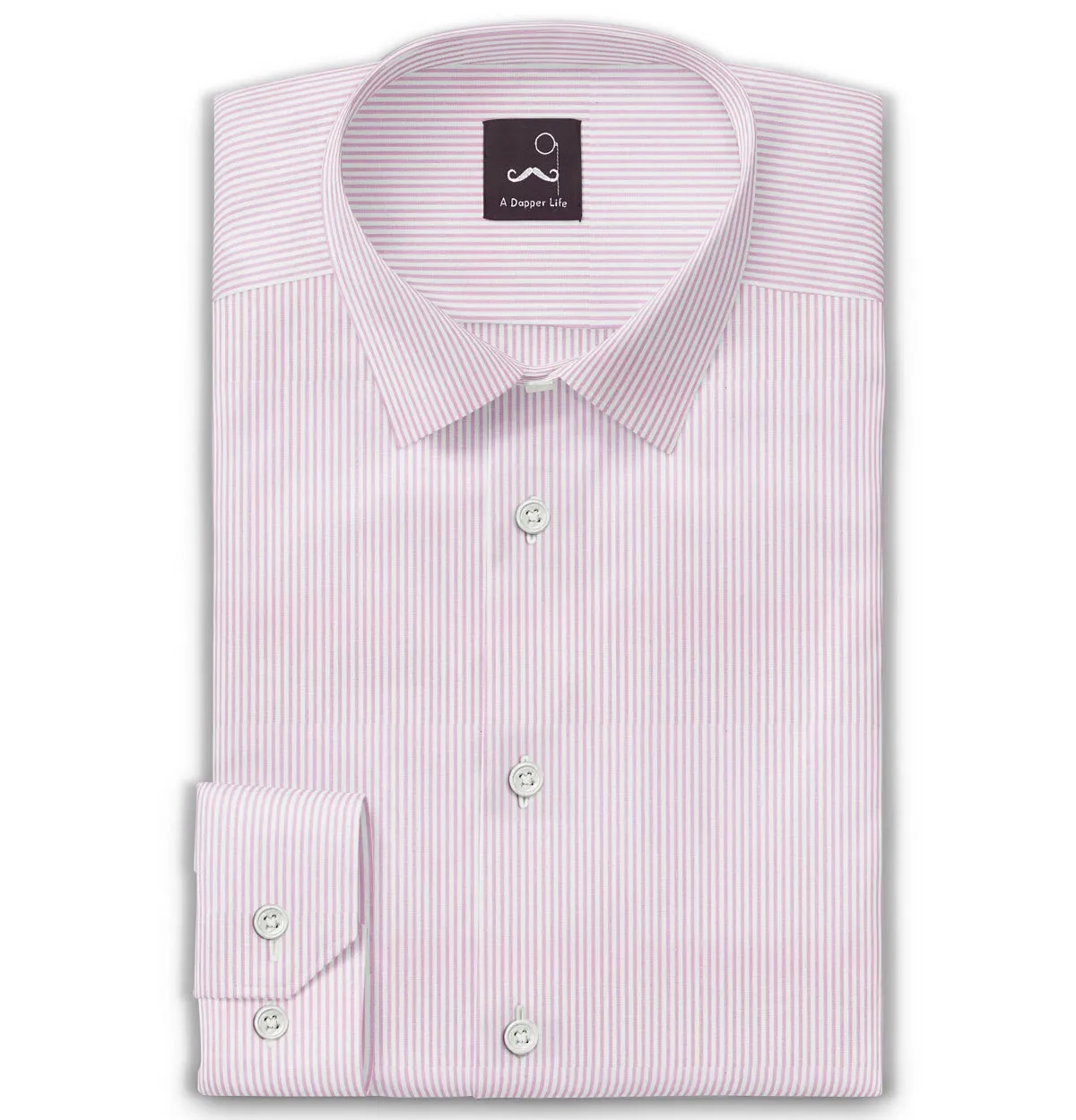 Pure Cotton - Long Sleeve - Pink Stripes sold by Airthreads