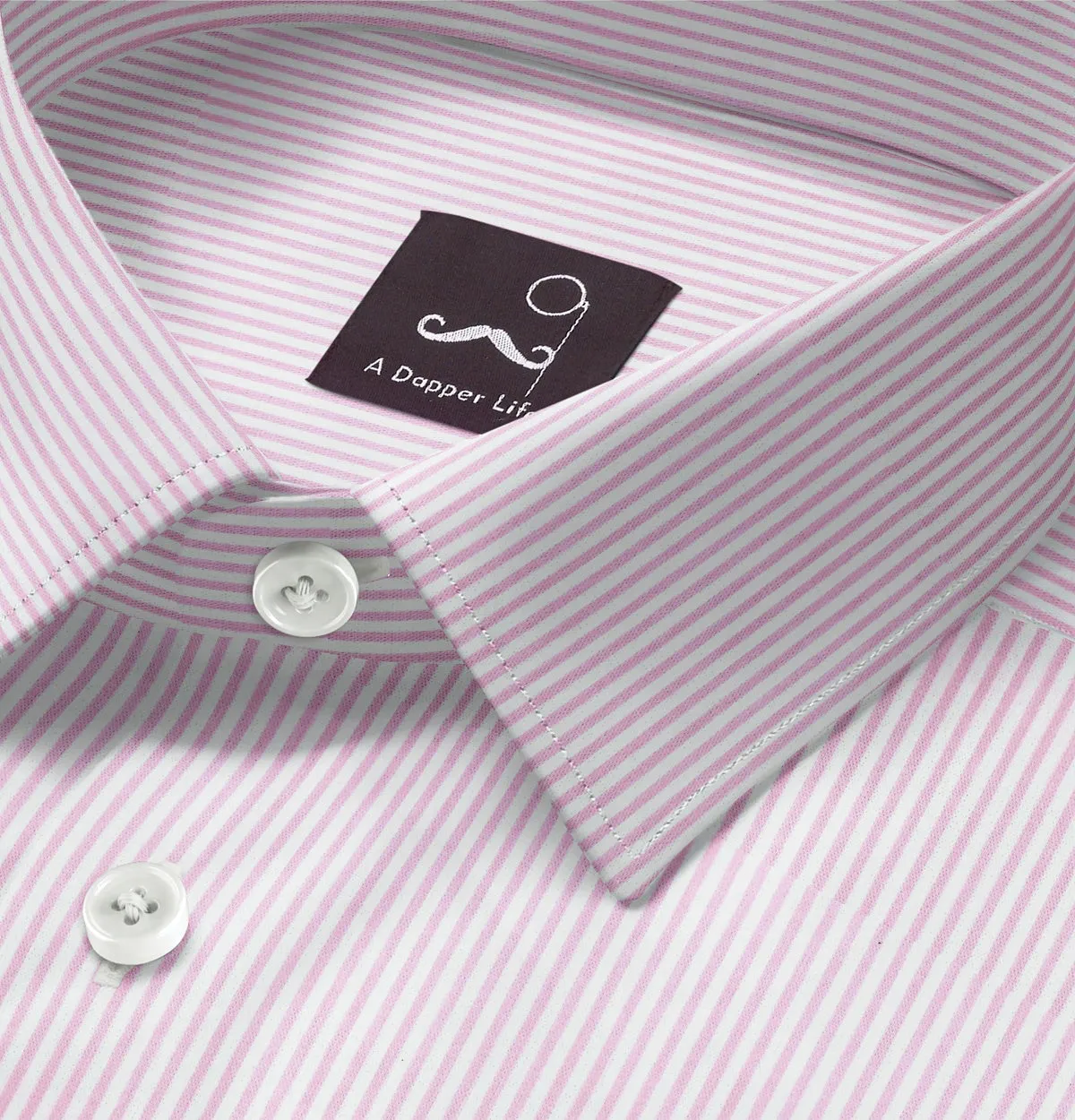 Pure Cotton - Long Sleeve - Pink Stripes sold by Airthreads product image thumbnail 2