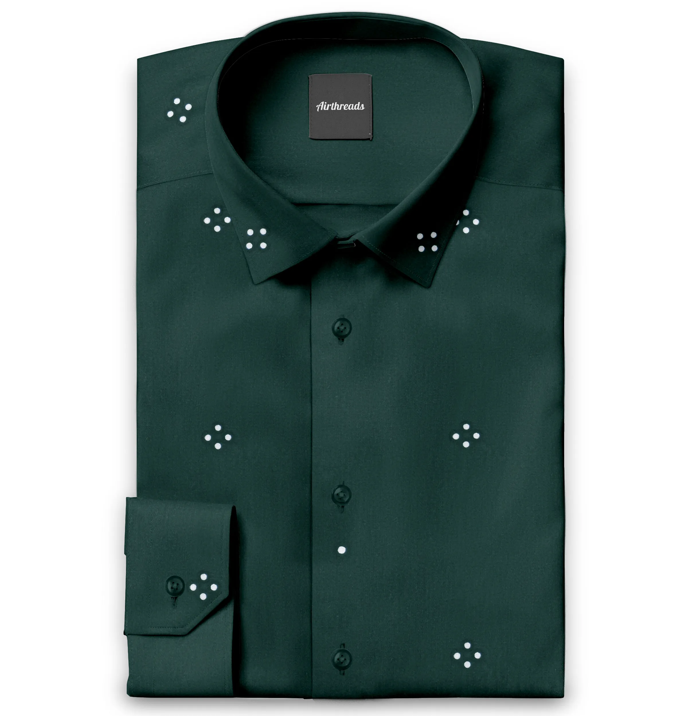 Forest Green - Long Sleeve 100% Cotton Shirt sold by Airthreads